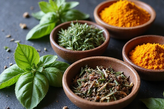 Küchenkräuter und Gewürze