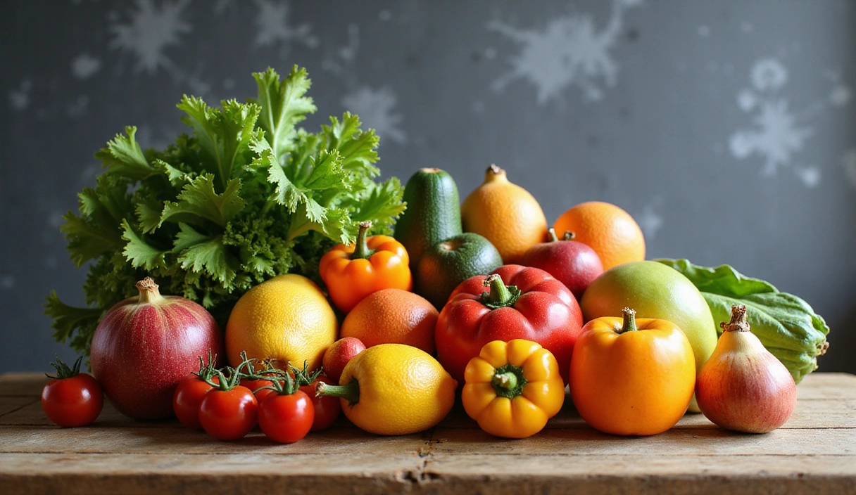 Frisches Gemüse und Obst